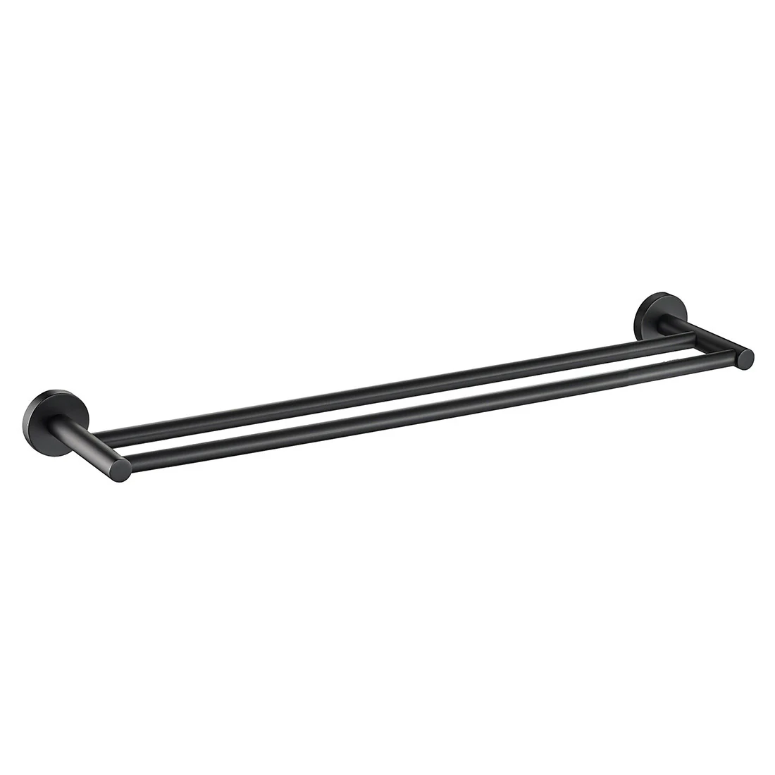 Otus Double Towel Rail 750mm Matte Black - Image 3