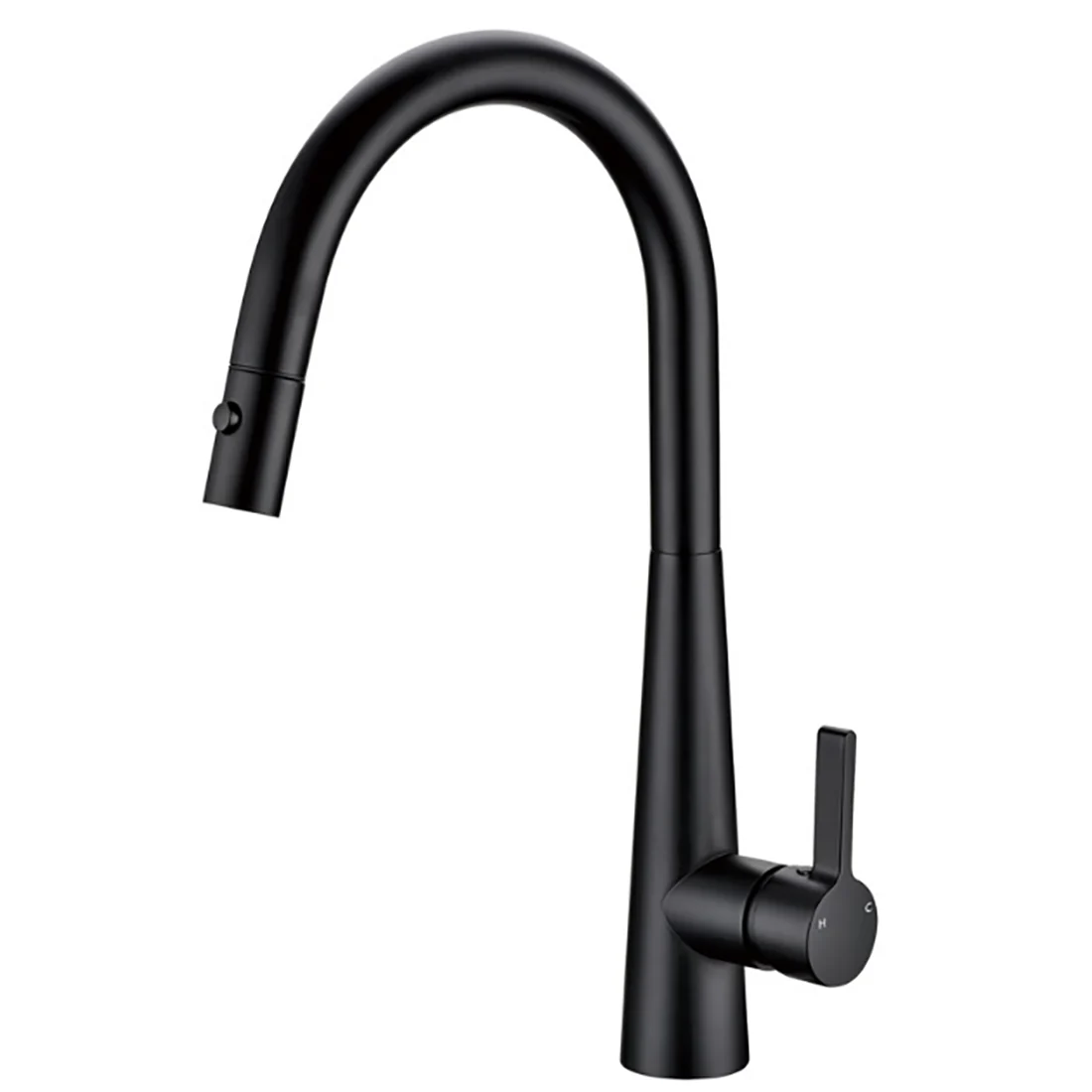 Otus Lux Pull-Out Kitchen And Laundry Sink Mixer Matte Black - Image 3