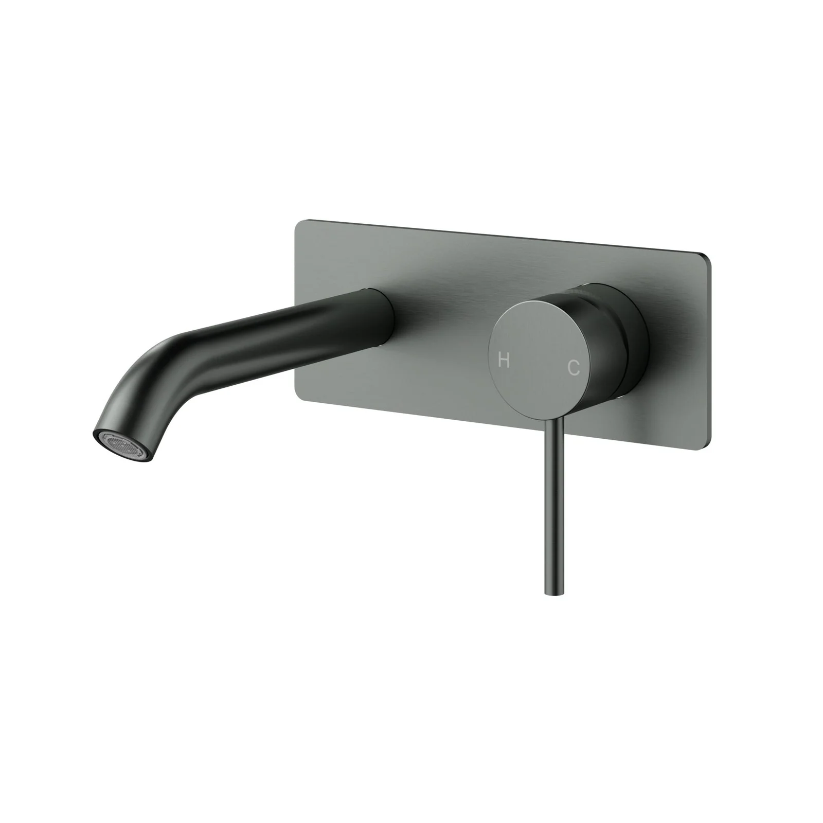 Otus Slimline SS Wall Basin Mixer Gun Metal - Image 5