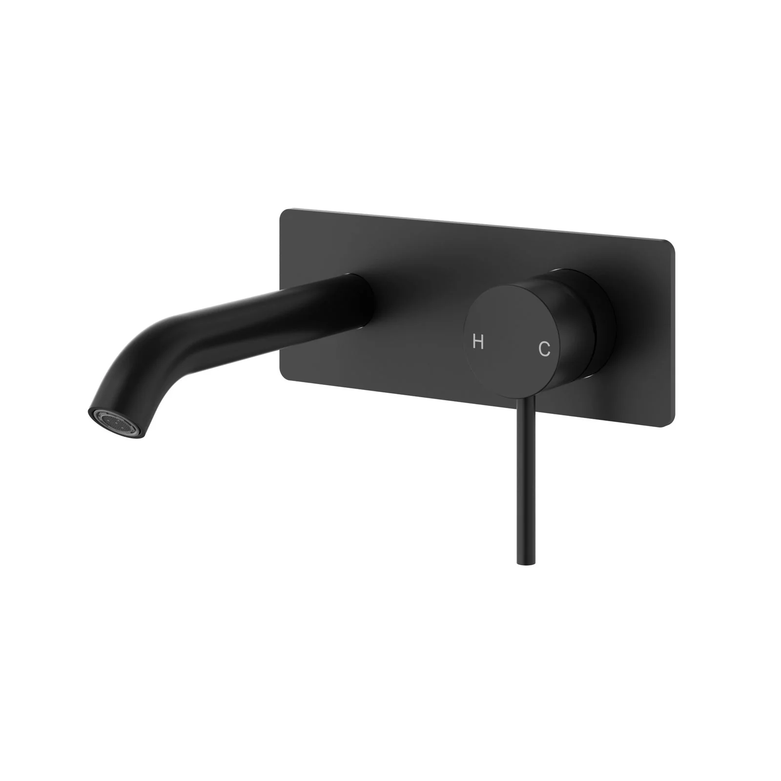 Otus Slimline SS Wall Basin Mixer Matte Black - Image 5