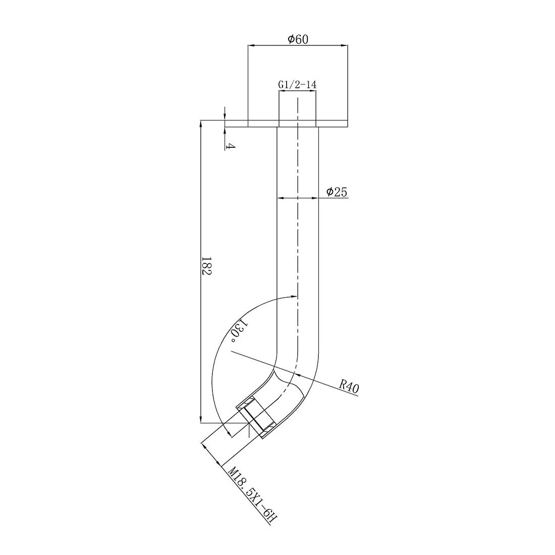 Otus Slimline SS304 Spout Brushed Copper - Image 2