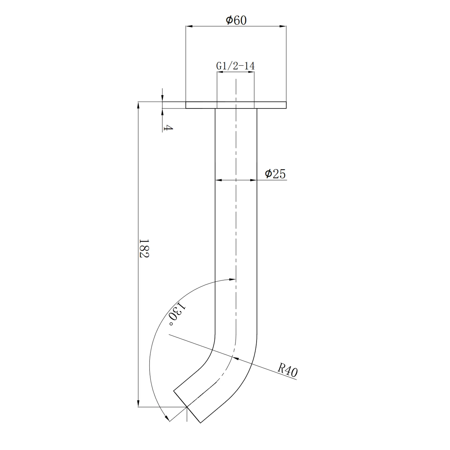 Otus Slimline SS304 Spout Matte Black - Image 2