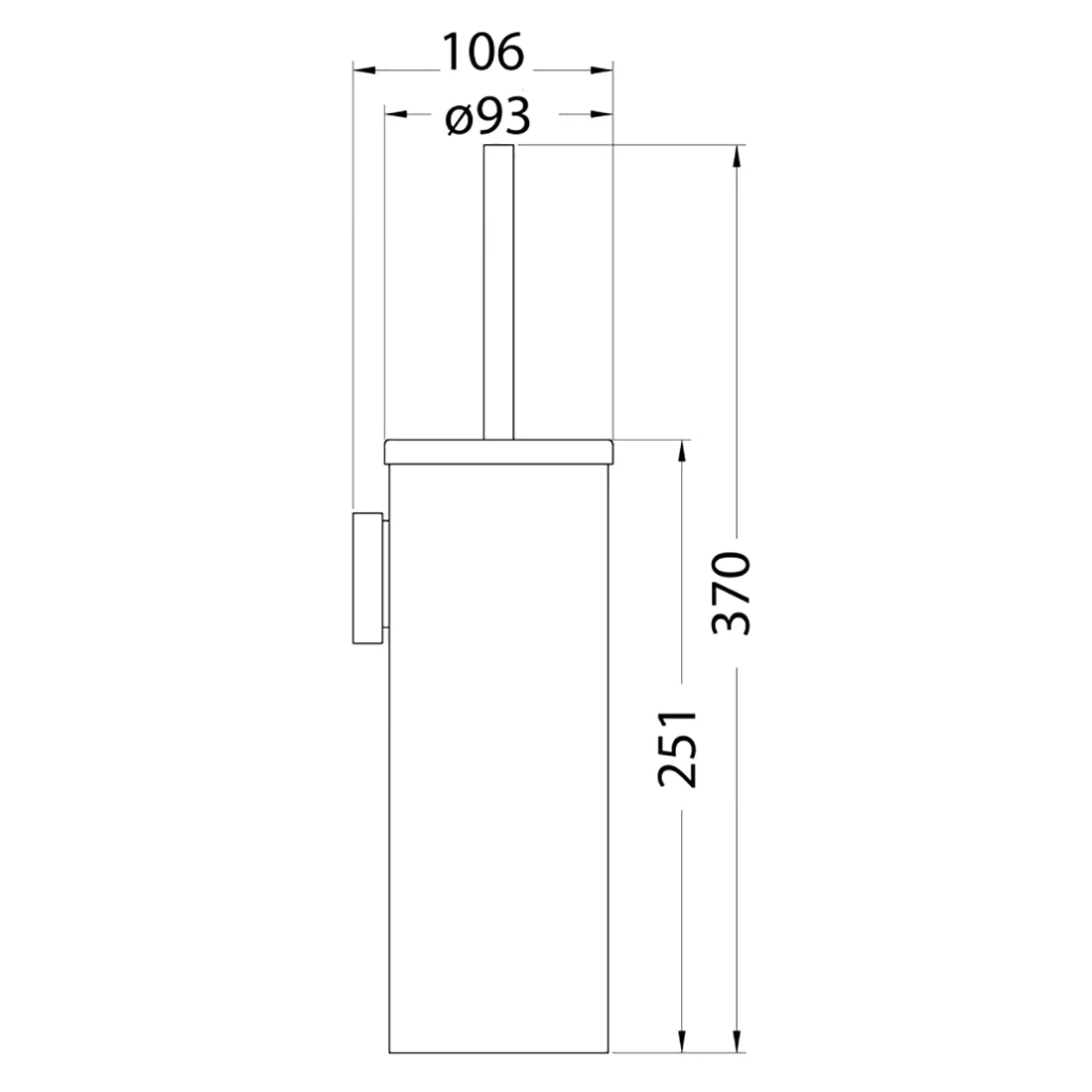 Otus Toilet Brush Chrome - Image 2