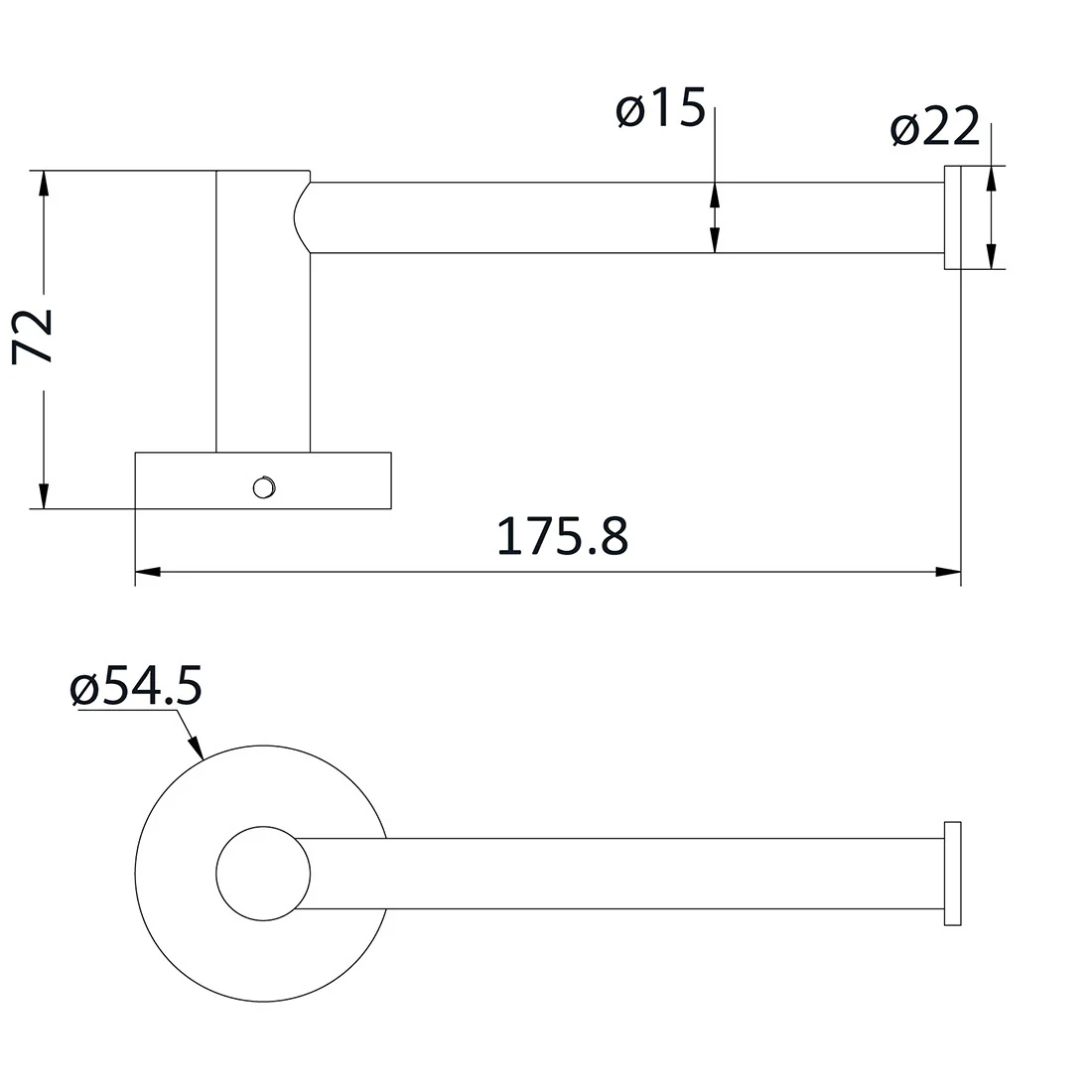 Otus Toilet Roll Holder Gun Metal - Image 2