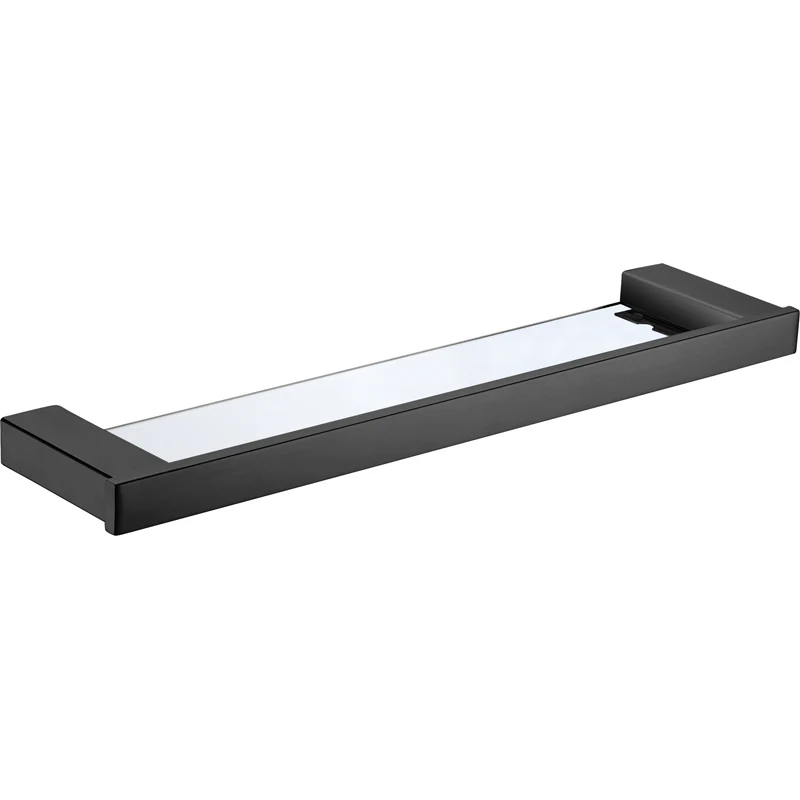 Rosa Glass Shelf Matte Black - Image 3
