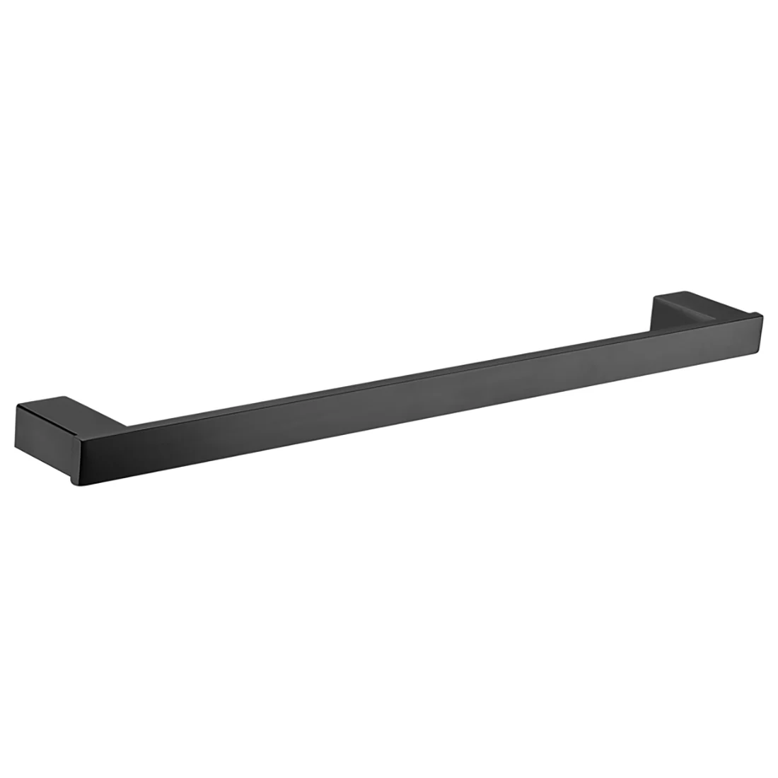 Rosa Single Towel Rail 750mm Matte Black - Image 3