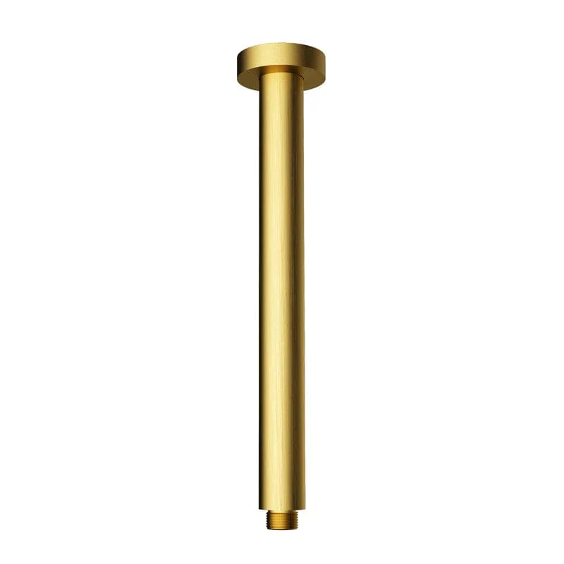Round Ceiling Shower Arm 300mm Brushed Gold - Image 3