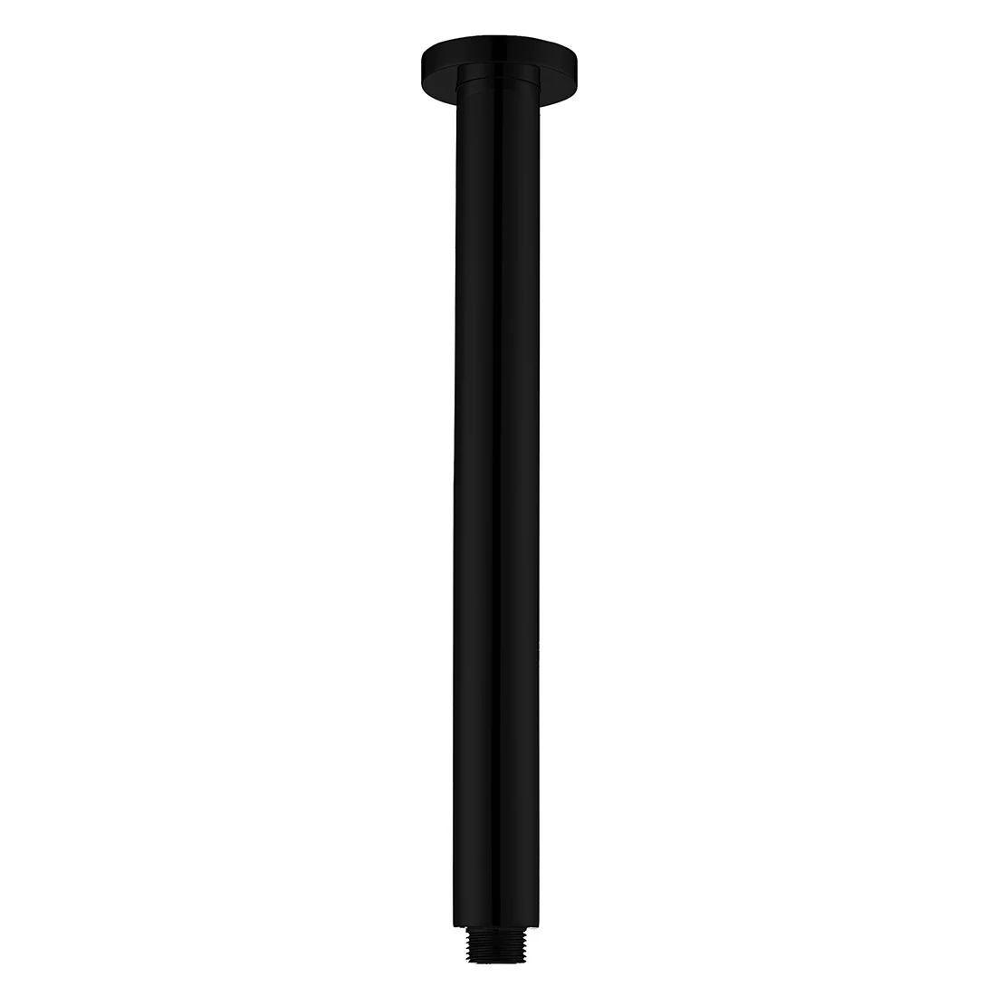 Round Ceiling Shower Arm 300mm Matte Black - Image 3