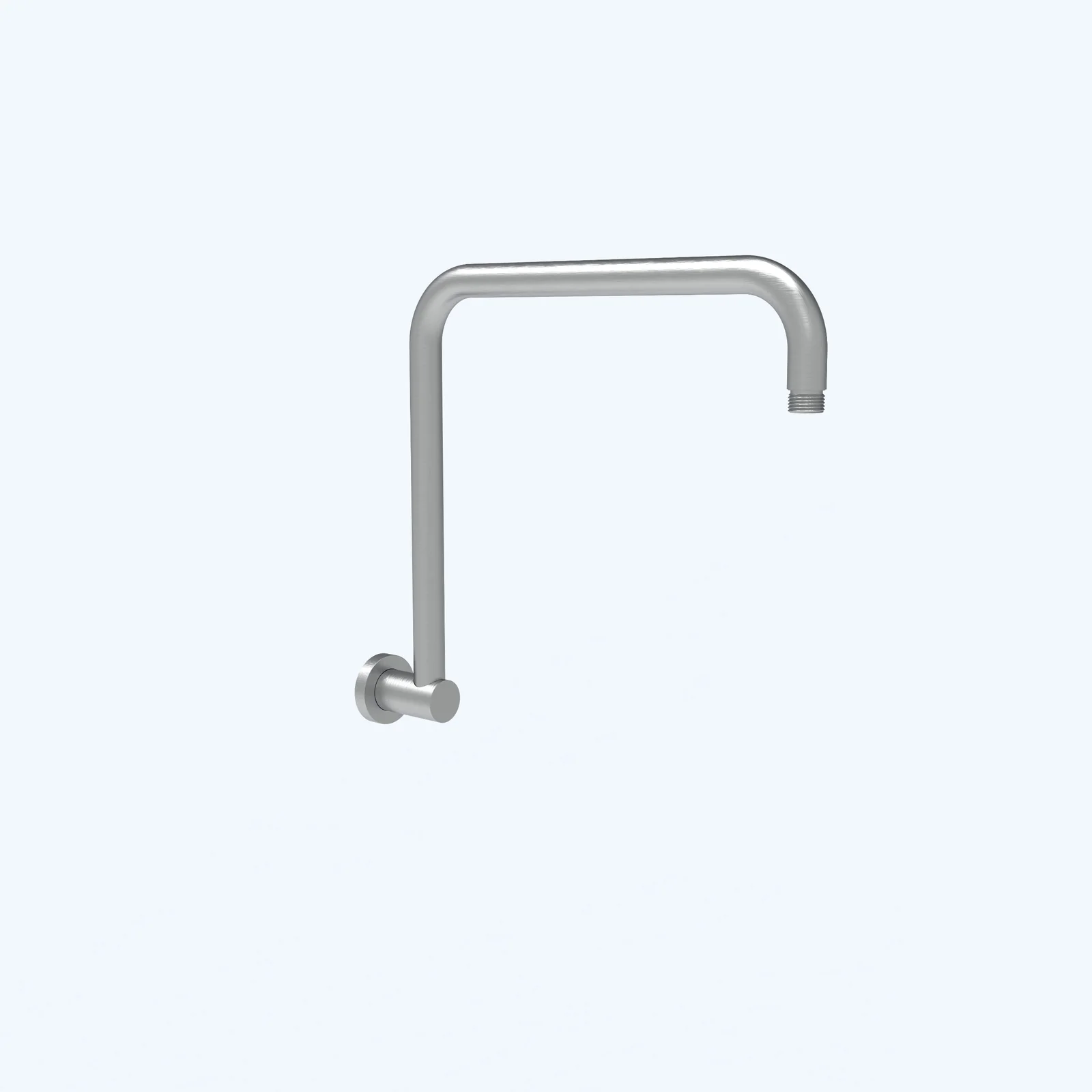 Round High Rise Wall Shower Arm Gun Metal - Image 3
