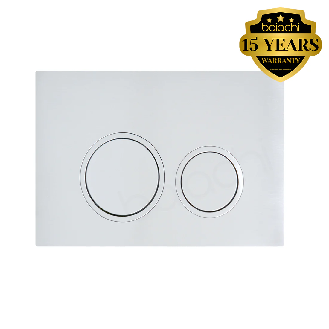 Round In-Wall Toilet Dual Flushing Buttons Chrome