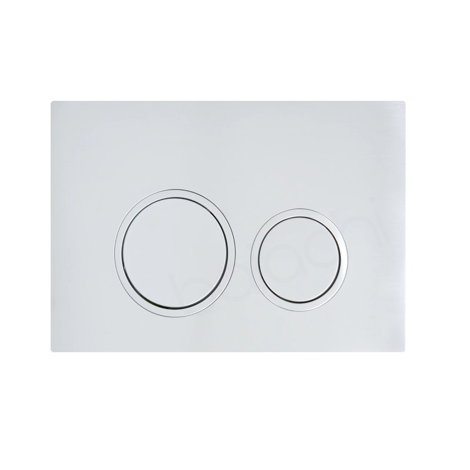 Round In-Wall Toilet Dual Flushing Buttons Chrome - Image 3