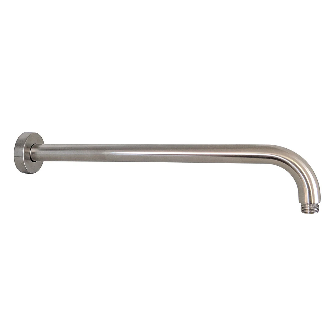 Round Wall Shower Arm Brushed Nickel - Image 3