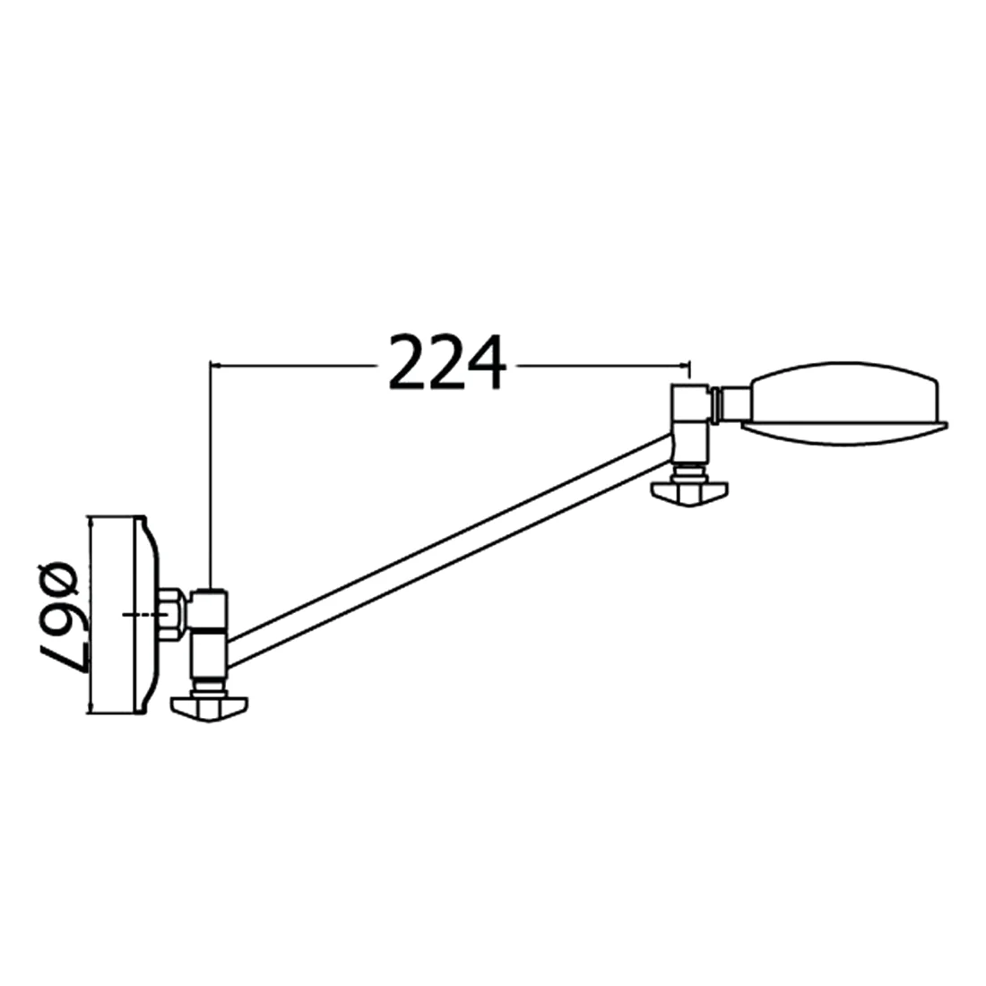 Ruby Round All Direction Shower Head Chrome - Image 2