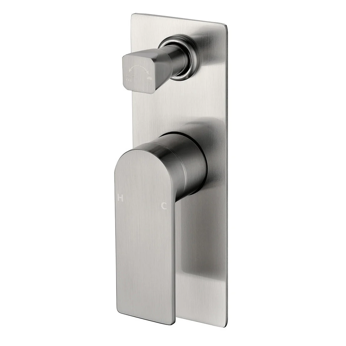 Ruki Wall Mixer With Diverter Brushed Nickel - Image 3
