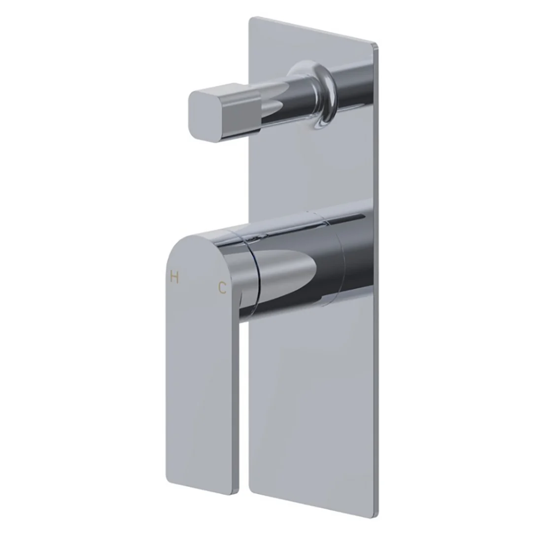 Ruki Wall Mixer With Diverter Chrome