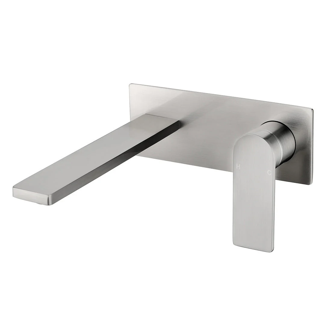 Ruki Wall Mixer With Spout Brushed Nickel - Image 3