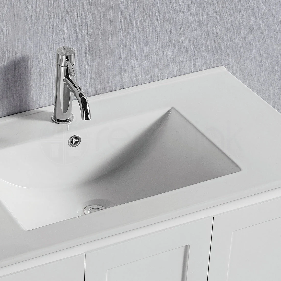 Shaker 1200mm Plywood Bathroom Vanity Ceramic Basin