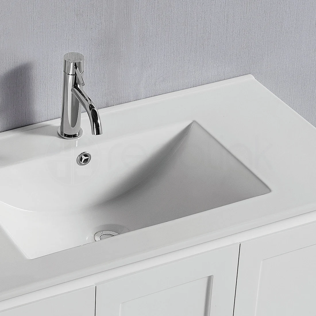 Shaker 1200mm Plywood Bathroom Vanity Ceramic Basin - Image 4