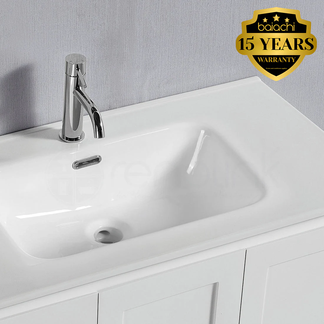 Shaker 900mm Plywood Wall Hung Bathroom Vanity Ceramic Basin