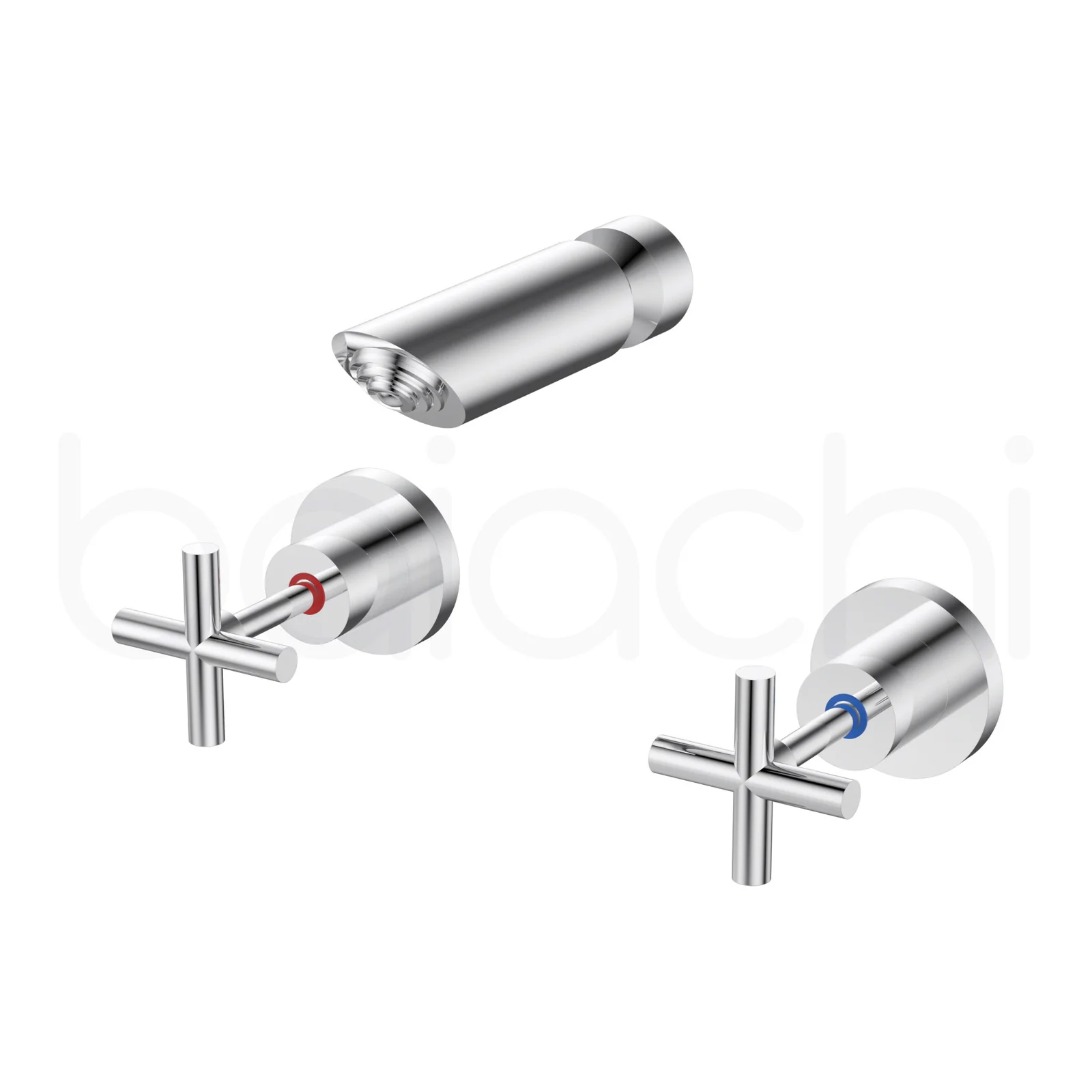 Shower Tap Set Chrome
