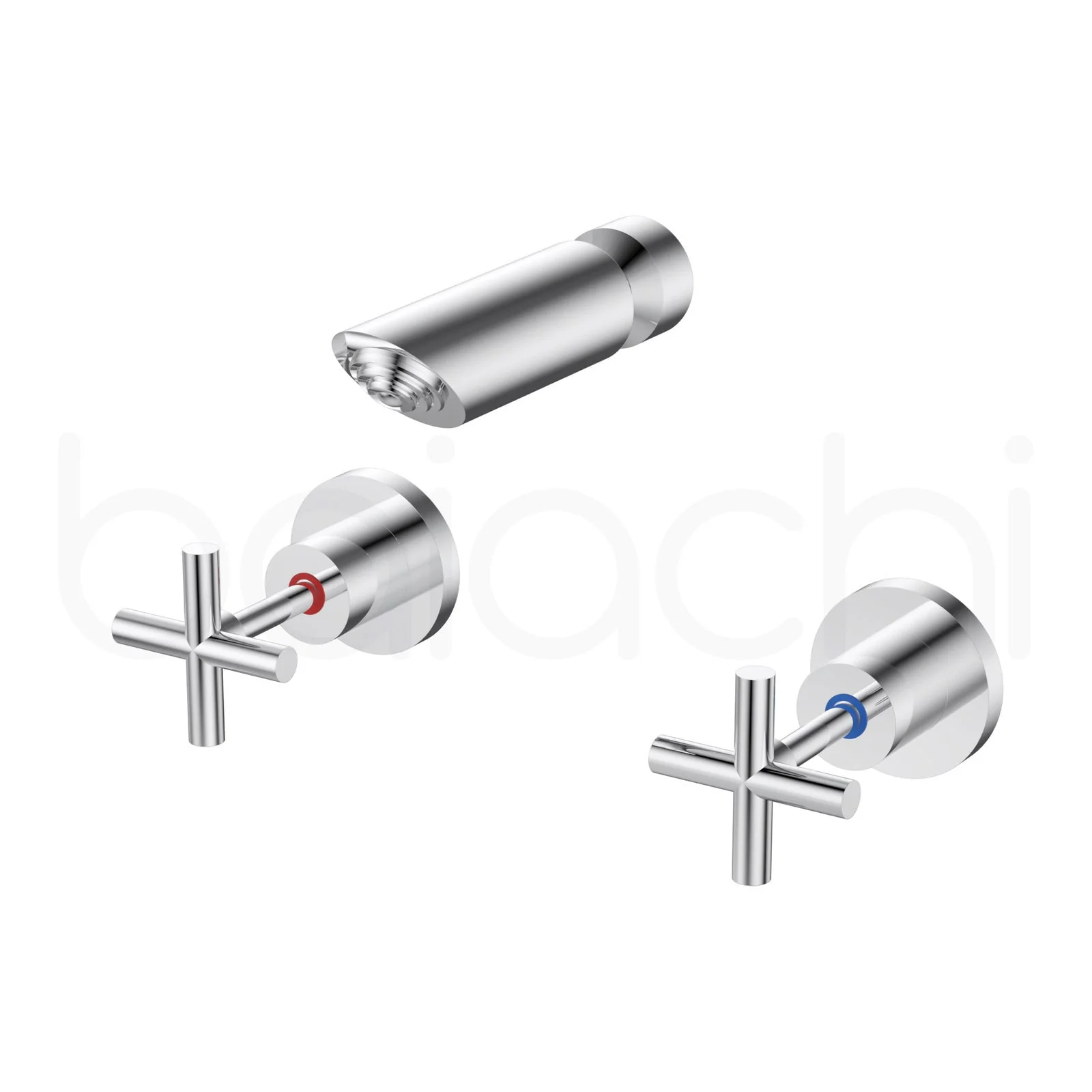Shower Tap Set Chrome - Image 4