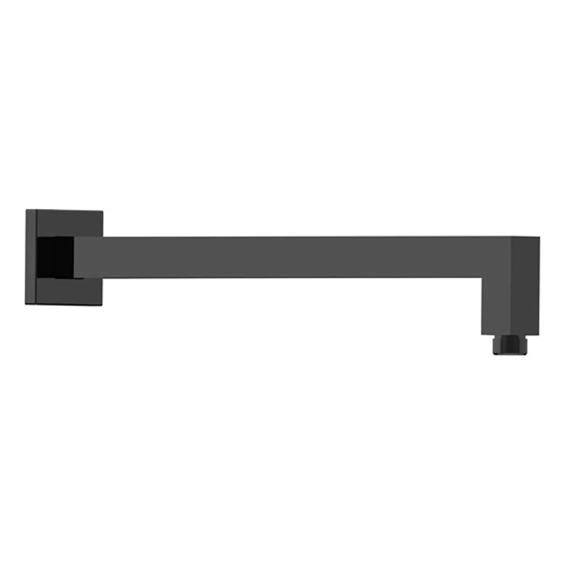 Square Wall Shower Arm Matte Black - Image 3
