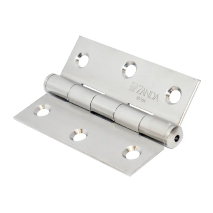 SS Butt Hinge x 2 Loose Pin 85 x 60 x 2mm (pair) - Image 2