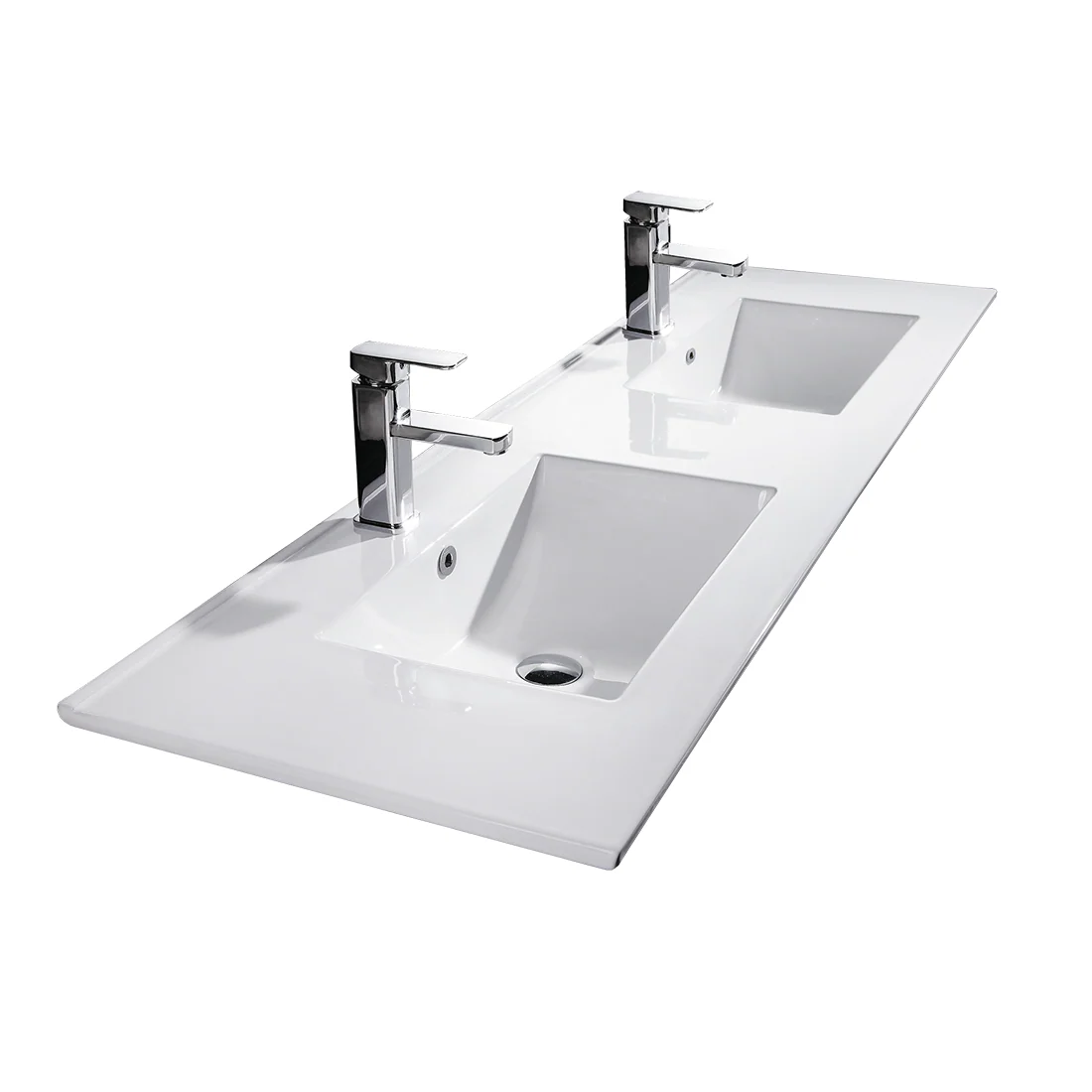 Vellena 1200mm Plywood Bathroom Vanity Double Ceramic Basin - Image 8
