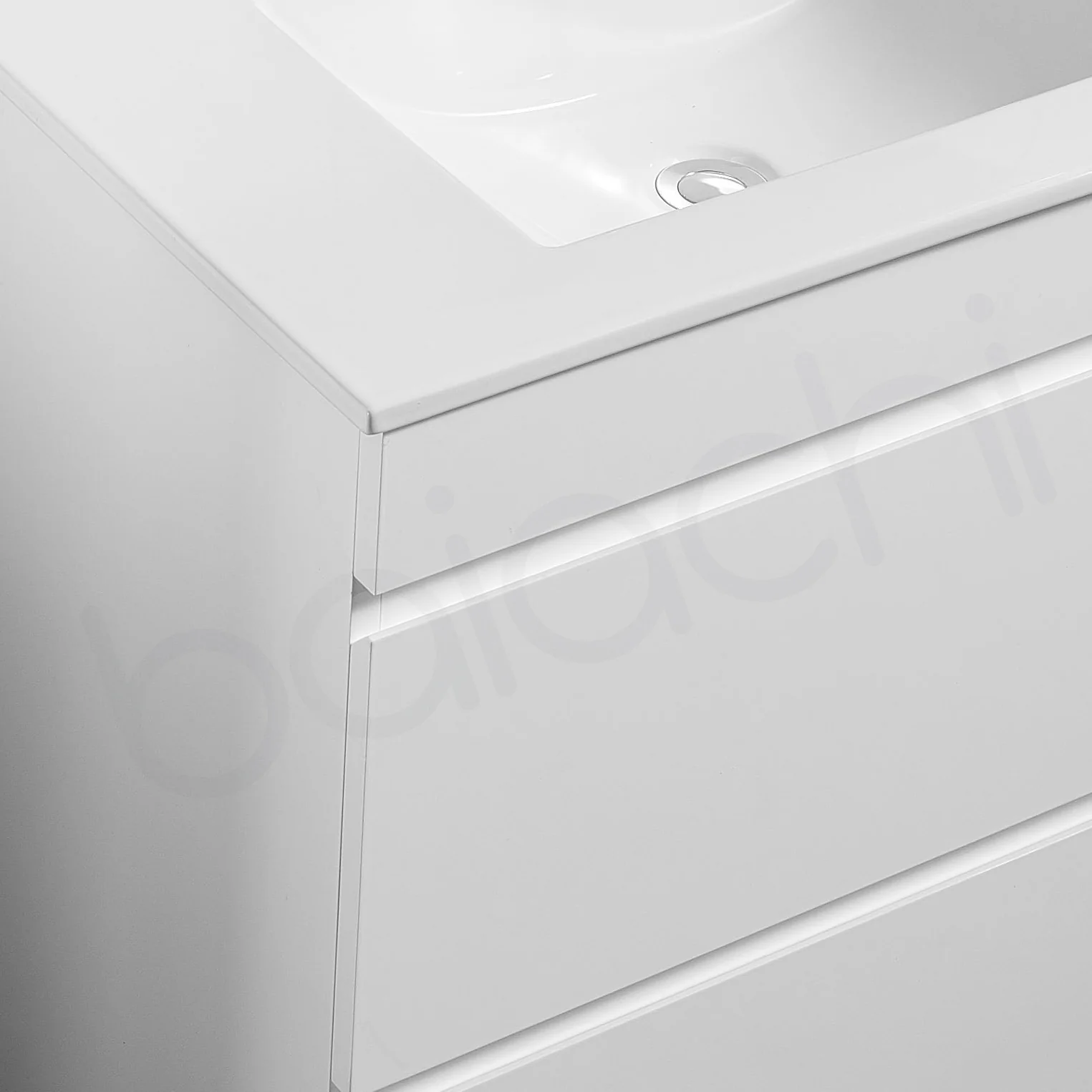 Vellena 1200mm Plywood Wall Hung Bathroom Vanity Calacatta Stone - Image 5