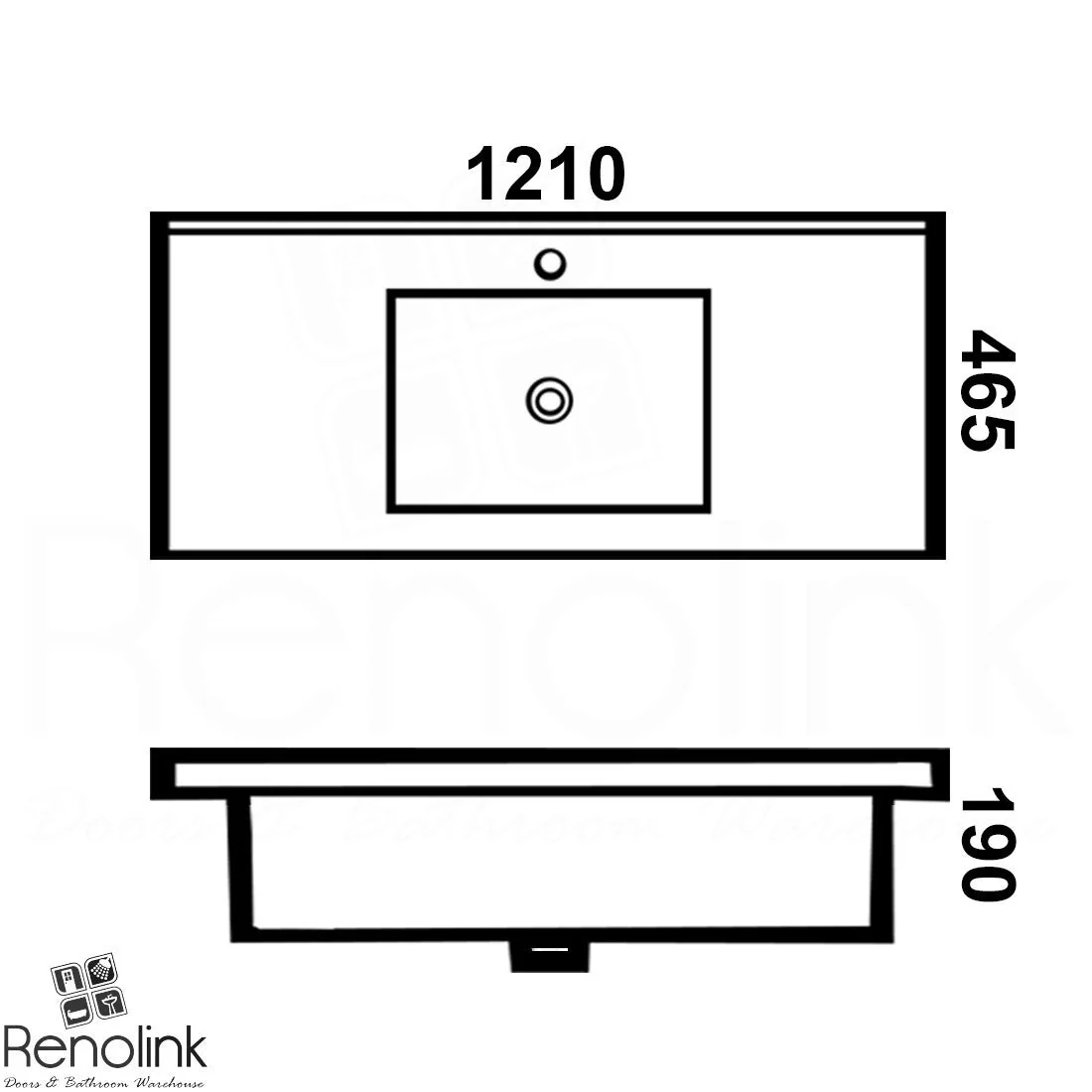 Vellena 1200mm PVC Water Proof Wall Hung Bathroom Vanity Ceramic Basin - Image 8