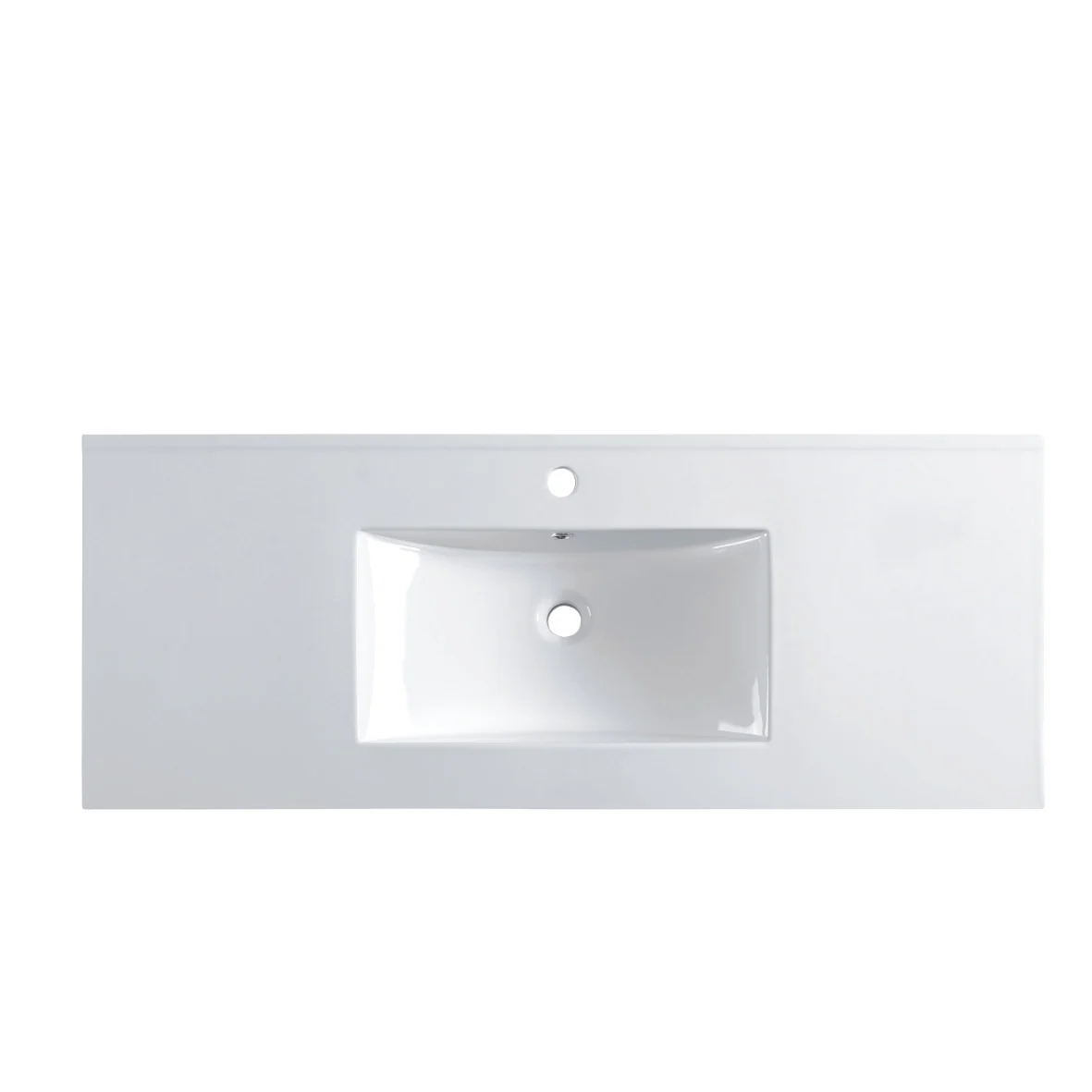 Vellena 1500mm Plywood Prime Oak Wall Hung Bathroom Vanity Ceramic Basin - Image 7