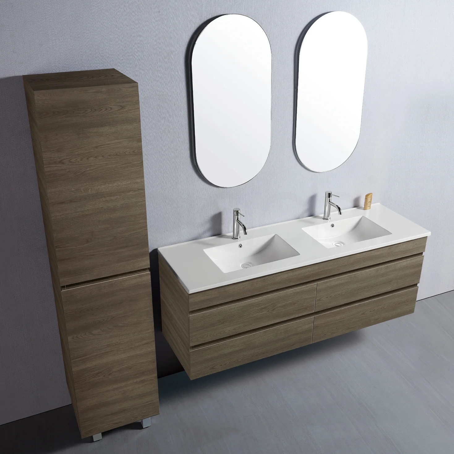 Vellena 1500mm PVC Water Proof Wash White Wall Hung Bathroom Vanity Cabinet - Image 6