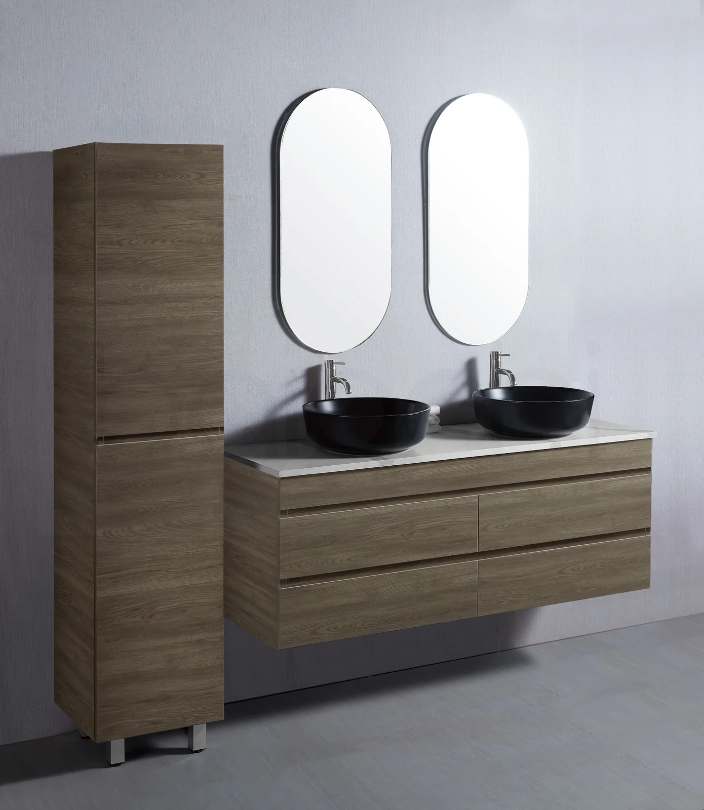 Vellena 1500mm PVC Water Proof Wash White Wall Hung Bathroom Vanity Cabinet - Image 8