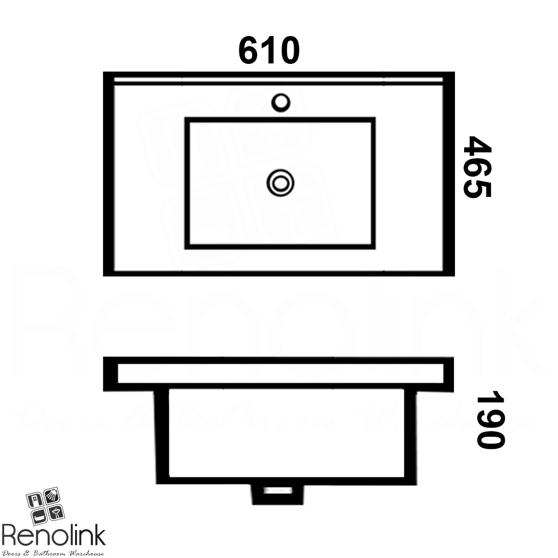 Vellena 600mm PVC Water Proof Matte White Wall Hung Bathroom Vanity Ceramic Basin - Image 8