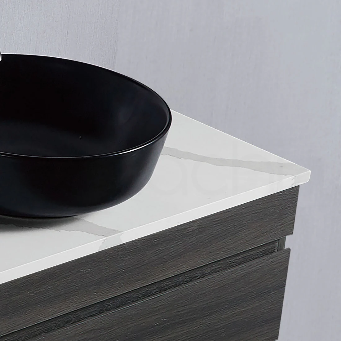 Vellena 900mm Plywood Empire Oak Bathroom Vanity Calacatta Quartz Stone - Image 11