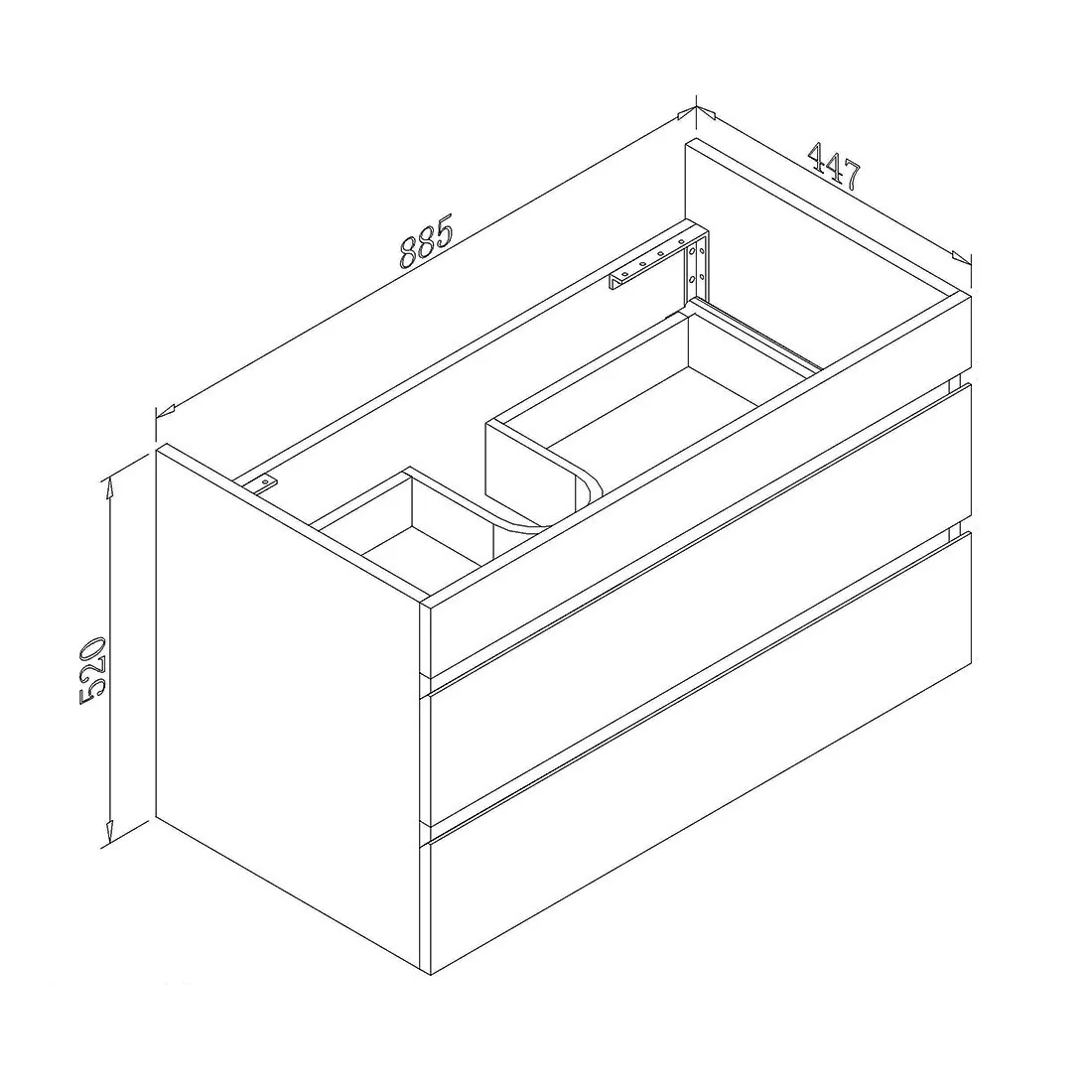 Vellena 900mm PVC Water Proof Matte White Wall Hung Bathroom Vanity Calacatta Quartz Stone - Image 2