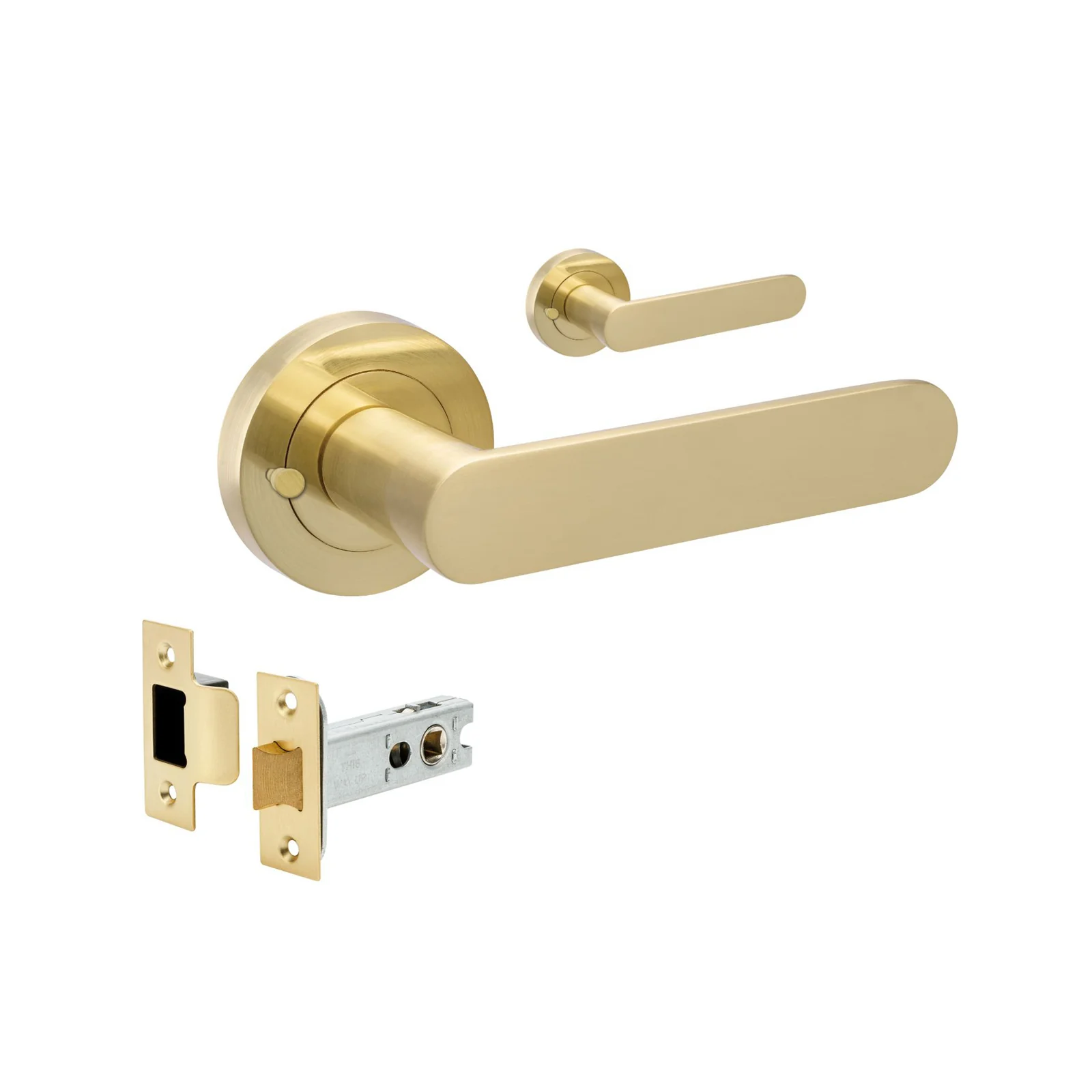 Zanda Duke Privacy Set Satin Brass - Image 2