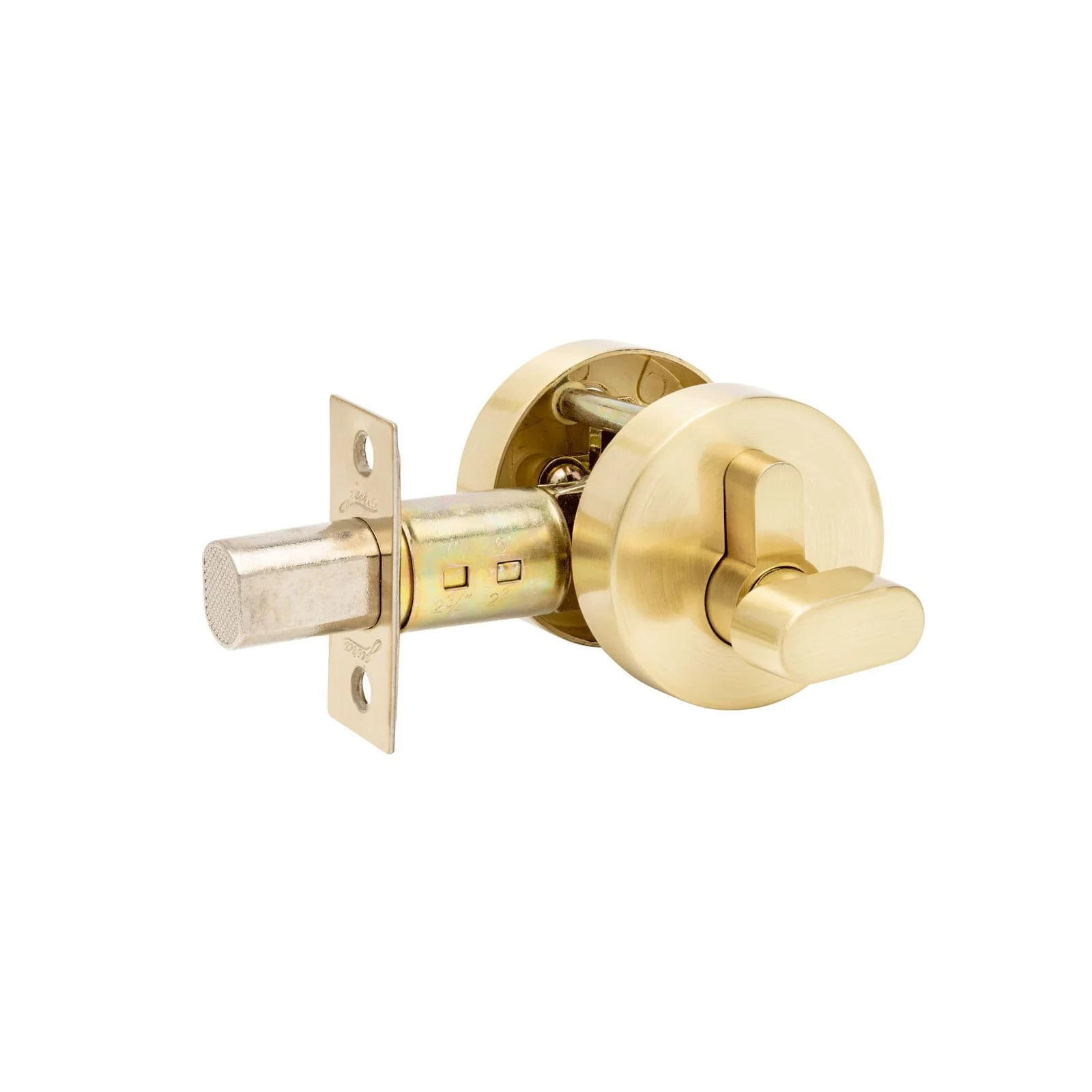 Zanda Jura Elite Round Slimline Deadbolt Single Cylinder Brushed Gold - Image 2