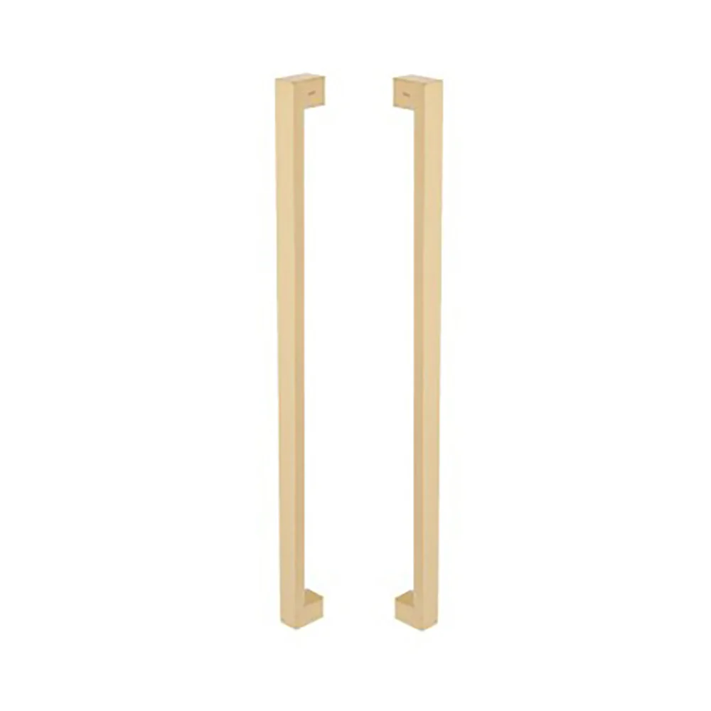 Zanda Polo Pull Handle Back to Back 600mm Satin Brass 316-SS