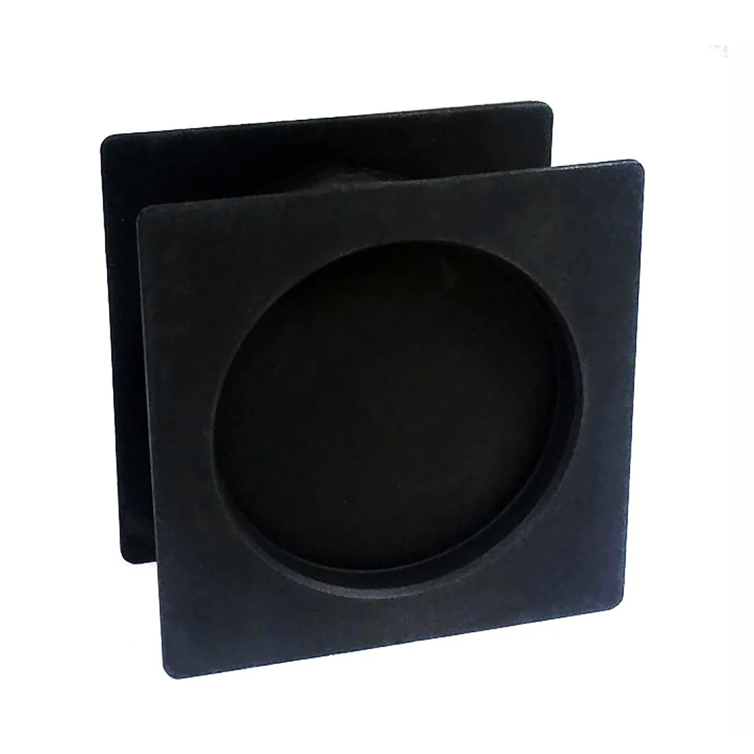 Zanda Square Cavity Sliding Passage Set Matte Black - Image 2
